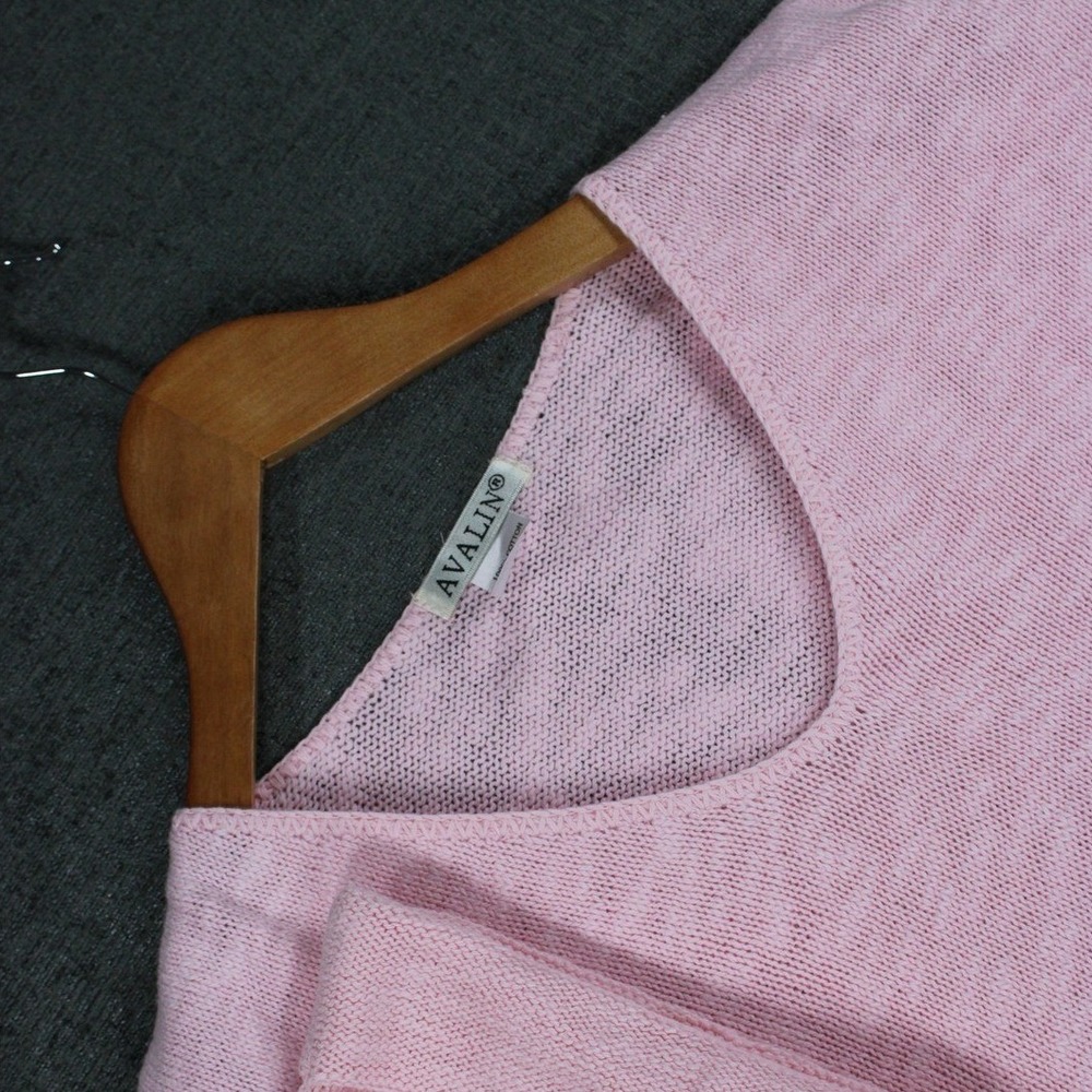 Avalin Pink Cotton Sweater 3/4 Sleeve